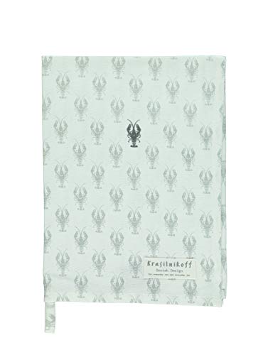 Krasilnikoff - Geschirrtuch, Trockentuch, Küchentuch - Lobster White - Baumwolle - 70 x 50 cm im Sale